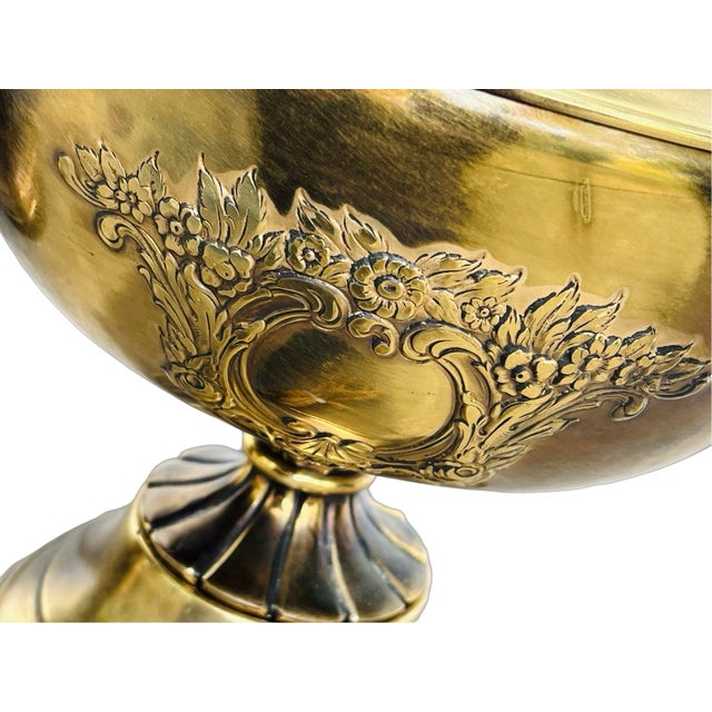 Pair of Vintage Brass Rembrandt Lamp Co Design Original Lamp Glass Shade Patina For Sale In Dallas - Image 6 of 12