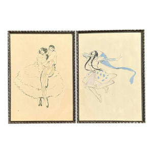 Vintage MCM Ballet Ruese Prints - Set of 2
