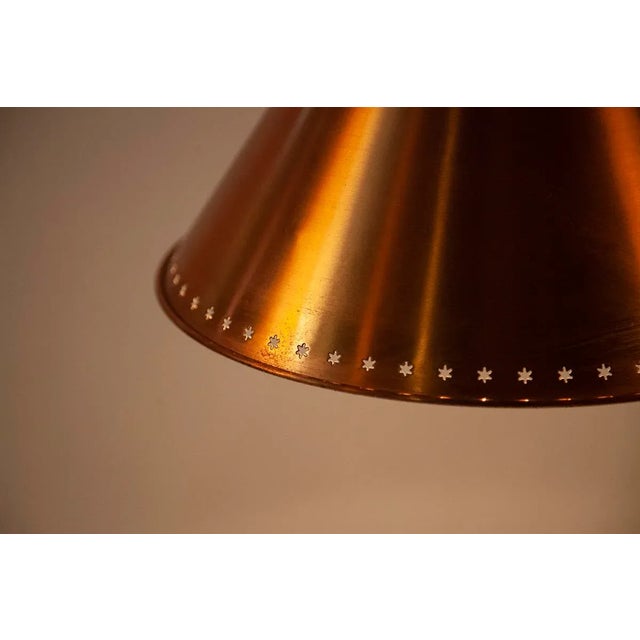 1960s Vintage Kegle Brass Pendant by Bent Karlby for Lyfa For Sale - Image 5 of 9
