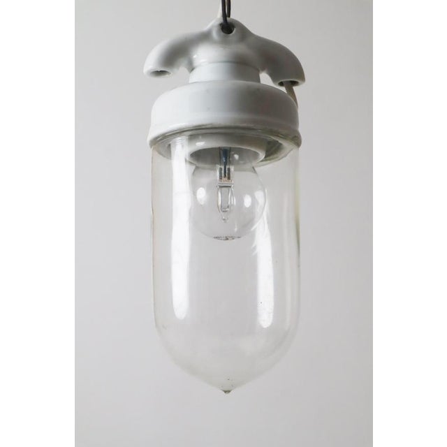 Bauhaus Hand-Blown Glass Bulb Lamp, Denmark, 1930s For Sale - Image 4 of 14