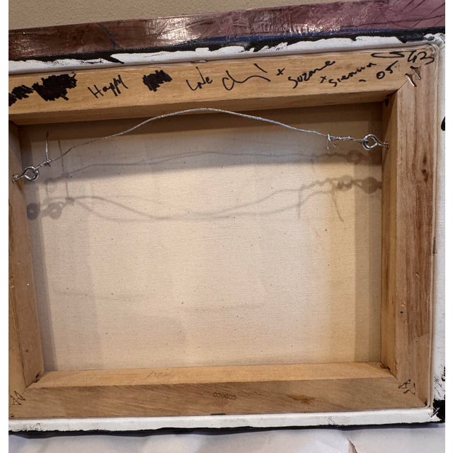 4-Panel Vintage Truck Art Painting on Metal With a Smaller Canvas Signed in 2005 Painting Included. For Sale - Image 10 of 10