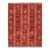 Modern Scandinavian Red Kilim – Handmade Geometric Flatweave Wool 9x12 For Sale