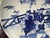 Vintage Large Blue White Scholars Students Graphic Porcelain Plate Display Art For Sale - Image 14 of 14