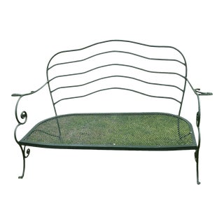 1970s Vintage Cast Iron Settee For Sale