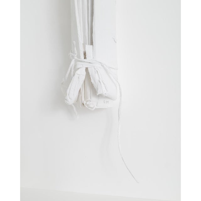 Modern Rune Hagberg, White Swedish Abstract Wall Art Sculpture, 1970s, Mixed Media For Sale - Image 3 of 6