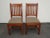 Pair of Vintage L. & J. G. Stickley Mission Cherry Wood Side Chairs For Sale - Image 12 of 12