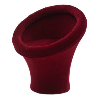 Velvet Mushroom Chair in the style of Pierre Paulin, 1970s For Sale