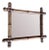 Vintage Faux Bamboo Mirror For Sale