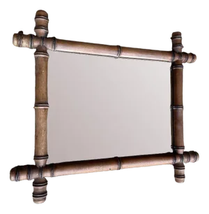 Vintage Faux Bamboo Mirror