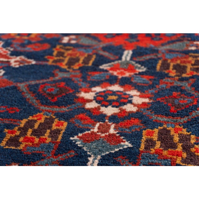 Antique Circa 1920 Red Malayer Hand Knotted Runner 3ft 2in X 19ft 11in For Sale - Image 13 of 16