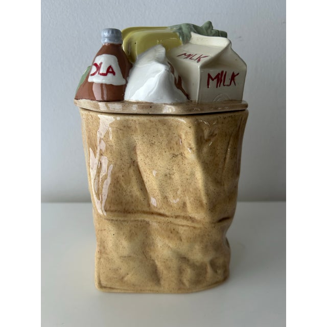 Ceramic Vintage Lidded Ceramic Kitchen Container-1976 For Sale - Image 7 of 12