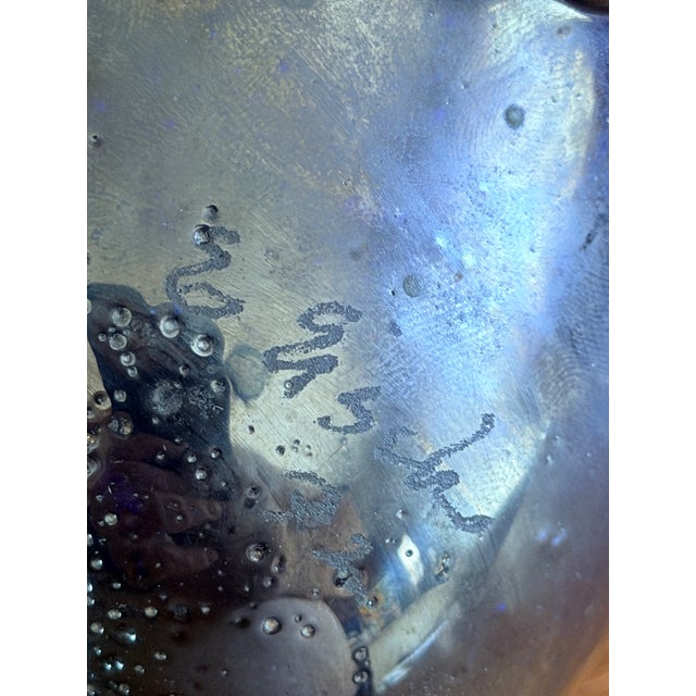 Original Signed Erwin Eisch Abstract Art Glass Sculpture, 1972 For Sale - Image 9 of 9