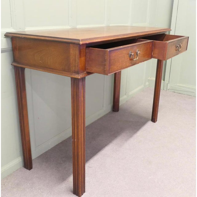 Vintage Writing Table in Teak, 1950 For Sale - Image 3 of 8