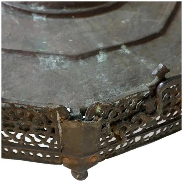 Metal Indo-persian/deccani Bronze Open Brazier For Sale - Image 7 of 9