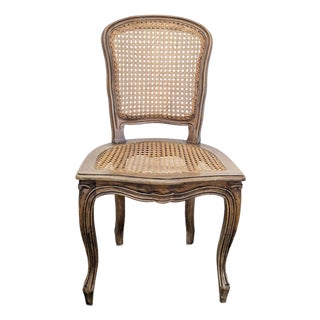 Vintage French Provencial Dining Side Chair For Sale