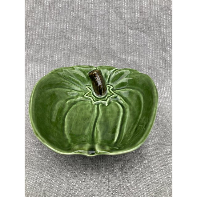 Vintage Olfaire Majolica Green Bell Pepper Bowl For Sale - Image 17 of 17