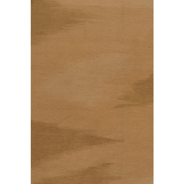 Vintage Handmade Kilim in Beige-Brown Abstract Pattern For Sale In New York - Image 6 of 8