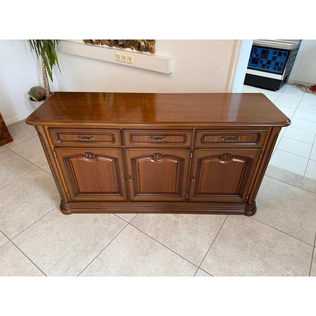 Brown Baroque Style Chest of Drawers, 1970s For Sale - Image 8 of 10