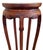 Wood Pair Vintage Chinese Bamboo Carved Hardwood & Marble Top Plant Stand Pedestals For Sale - Image 7 of 18