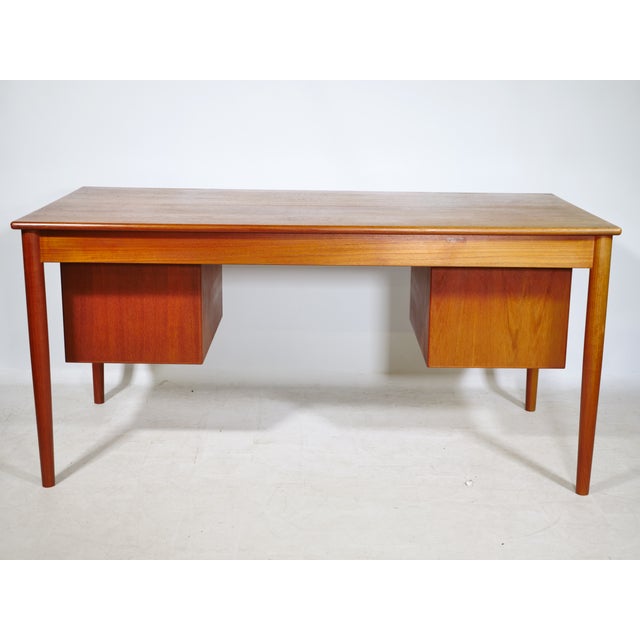 Mid-Century Modern Teak Desk by Børge Mogensen for Søborg Møbelfabrik, 1960s For Sale - Image 10 of 16