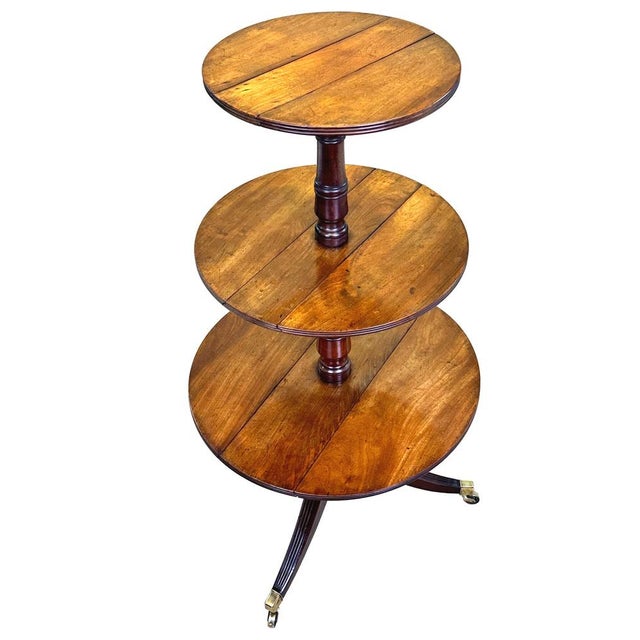 Georgian Mahogany Folding Dumbwaiter, 1800s For Sale - Image 3 of 12