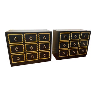 Vintage Dorothy Draper Style Espana Dresser Chests - A Pair For Sale