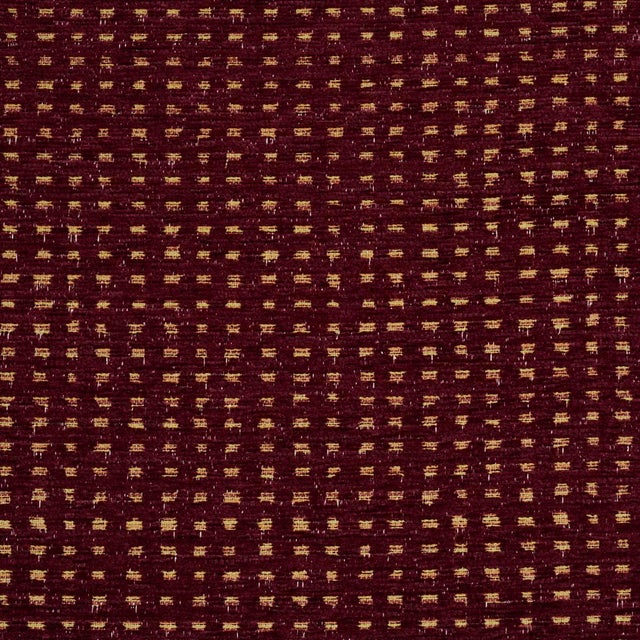 Traditional Sample - Schumacher Jasper Performance Chenille Fabric In Aubergine For Sale - Image 3 of 4