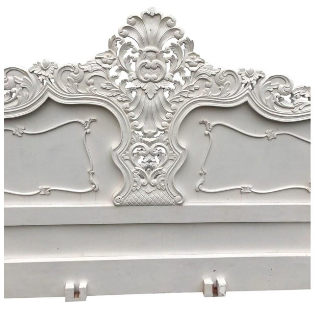 Create a romantic bedroom focal point with this romantic French rococo solid mahogany wood king bed frame. Featuring a...