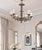 Metal Vintage European Neo-Baroque Style Rocaille Decor 5 Arm Silver Metal Chandelier For Sale - Image 7 of 7
