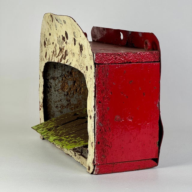 Early 20th Century Fairground/Carnival Shooting Target Wall Hung Box With 7 Figures to Knock Down For Sale - Image 12 of 12