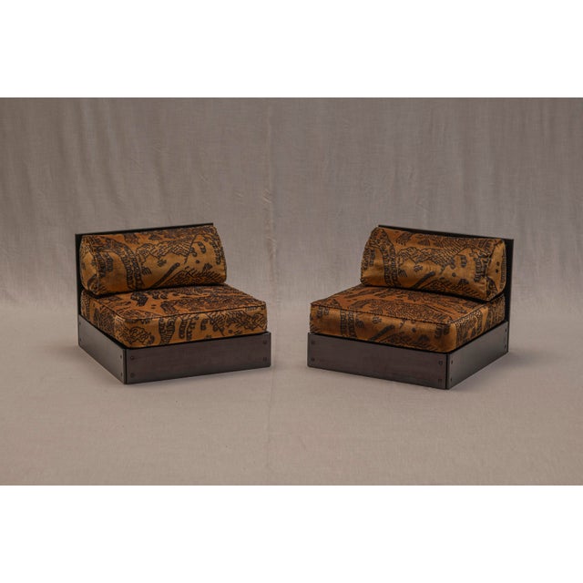 1970s Dedar Lounge Chairs by Rolf Heide for Icf, 1970s, Set of 2 For Sale - Image 5 of 18