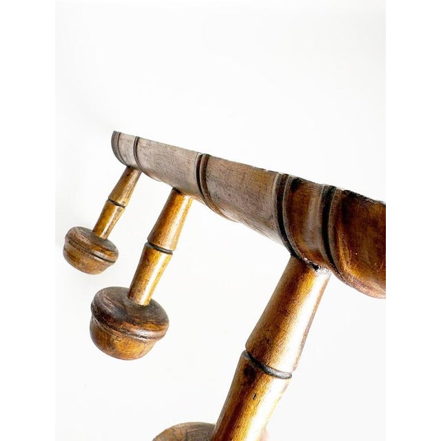 Wood Vintage Wooden Coat Rack, France, 1940s For Sale - Image 7 of 12