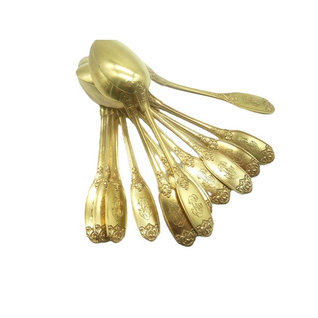 Metal Antique French Sterling Silver & Gilt Tea Service- 14 Pieces For Sale - Image 7 of 13