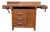 Antique C. Christiansen Workbench Kitchen Island Industrial Work Table For Sale