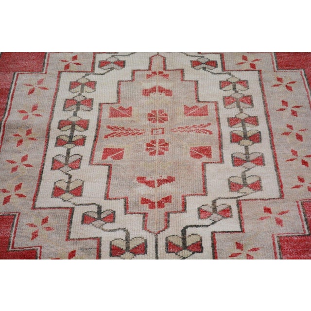 Turkish Vintage Turkish Anatolian Knotted Wool Rug, 5'2''x10'3'' For Sale - Image 3 of 5