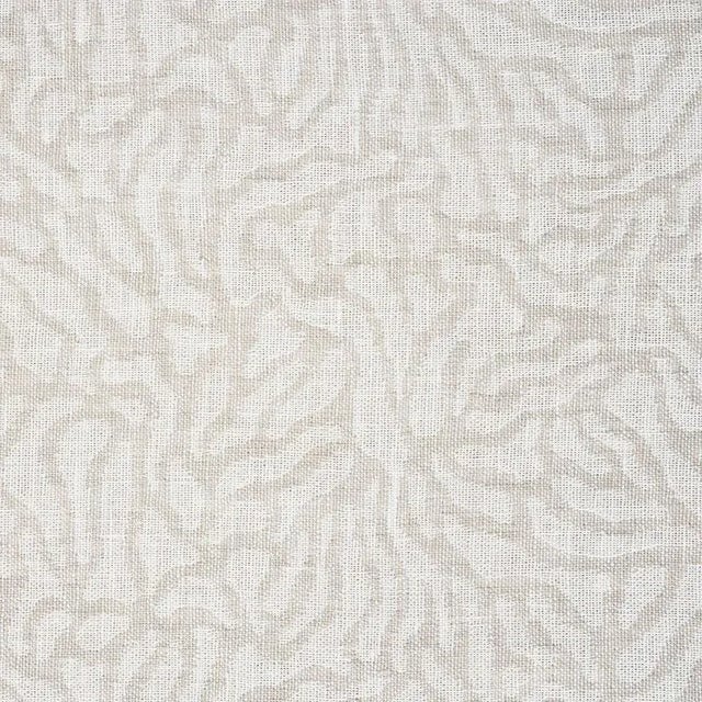 Schumacher Cora Fabric in Linen For Sale