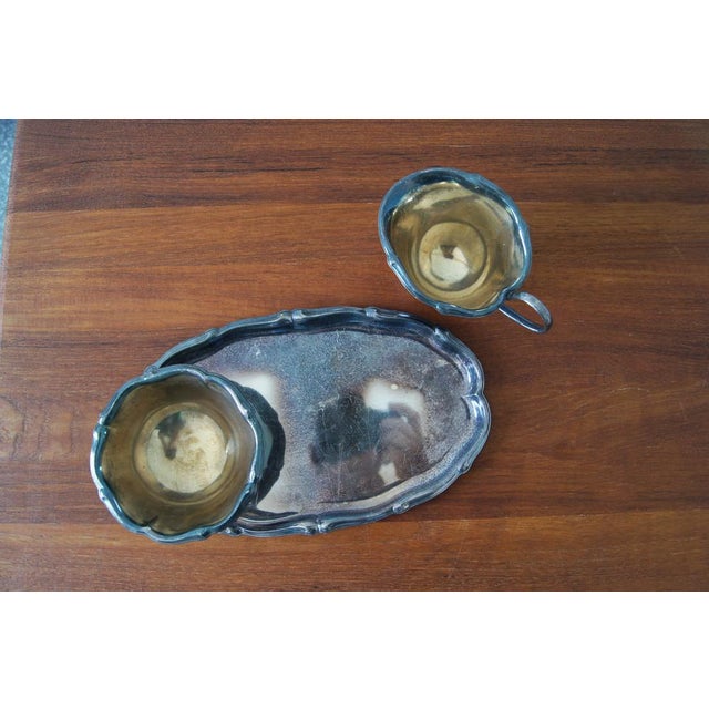 Milk and Sugar Set on Tray from WMF, Set of 3 For Sale - Image 3 of 6