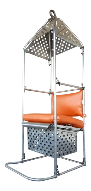 1950s Industrial Aluminum Crane or Airplane Hoist Canopy Chair