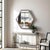 Gray Graphite Foil Hexagonal Mirror For Sale - Image 8 of 9