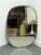 1940s Vintage Wall Mirror with Metal Inserts, Italy, 1940s For Sale - Image 5 of 17