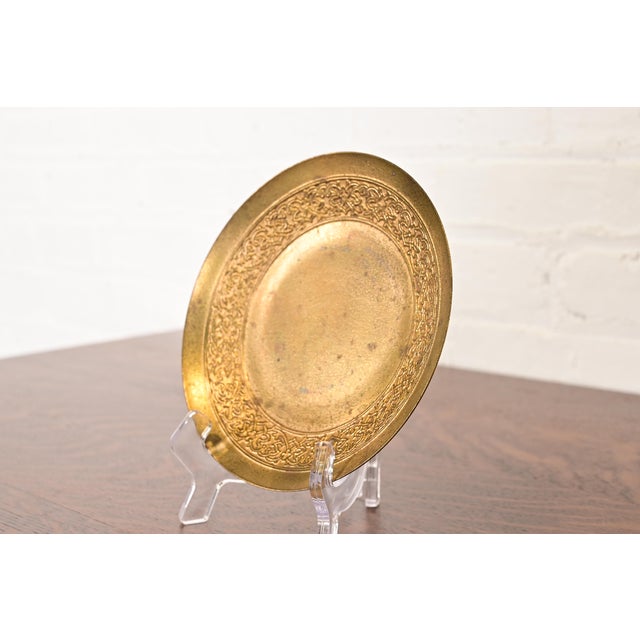 Art Deco Tiffany Studios New York Bronze Doré Plate With Celtic Knot Design For Sale - Image 3 of 8