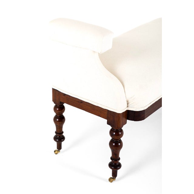 Wood Victorian Scottish Pine Window Seat For Sale - Image 7 of 13
