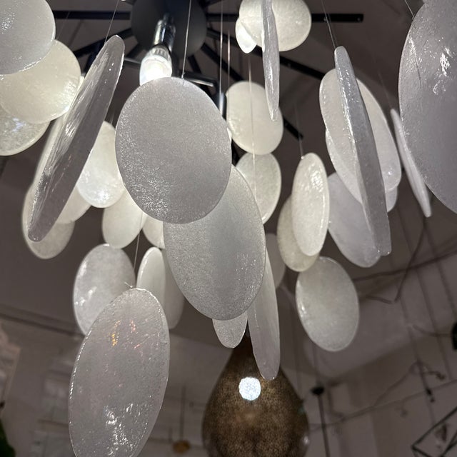 Metal Jay Jeffers for Arteriors Home Tiffany Chandelier For Sale - Image 7 of 12