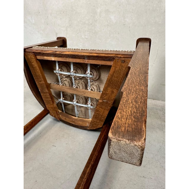 Art Deco Chair in Oak For Sale - Image 11 of 14