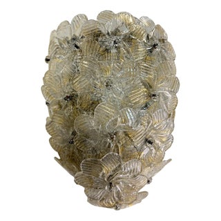 Murano Glass Wall Lamp in the style of Barovier & Toso, 1950s For Sale