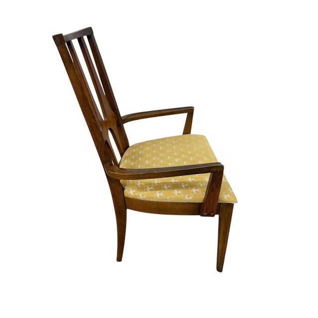 1960s Mid-Century Modern Broyhill Brasilia Walnut Dining Chairs - Set of 6 For Sale - Image 5 of 9