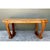 This vintage Art Deco center hall table is an elegant expression of streamlined 1930s design, its expansive oval top...