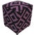 Boho Chic Black/Purple Handmade Kilim Upholstered Ottoman For Sale - Image 10 of 11