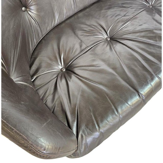 Brown BZ49 Sofa in Dark Brown Leather by Hans Ell for T Spectrum, 1970 For Sale - Image 8 of 18
