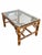 Mid 20th Century McGuire Furniture Faux Bamboo Rattan Coffee Table For Sale In Chicago - Image 6 of 7
